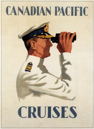 Canadian Pacific Cruises Original Travel Poster